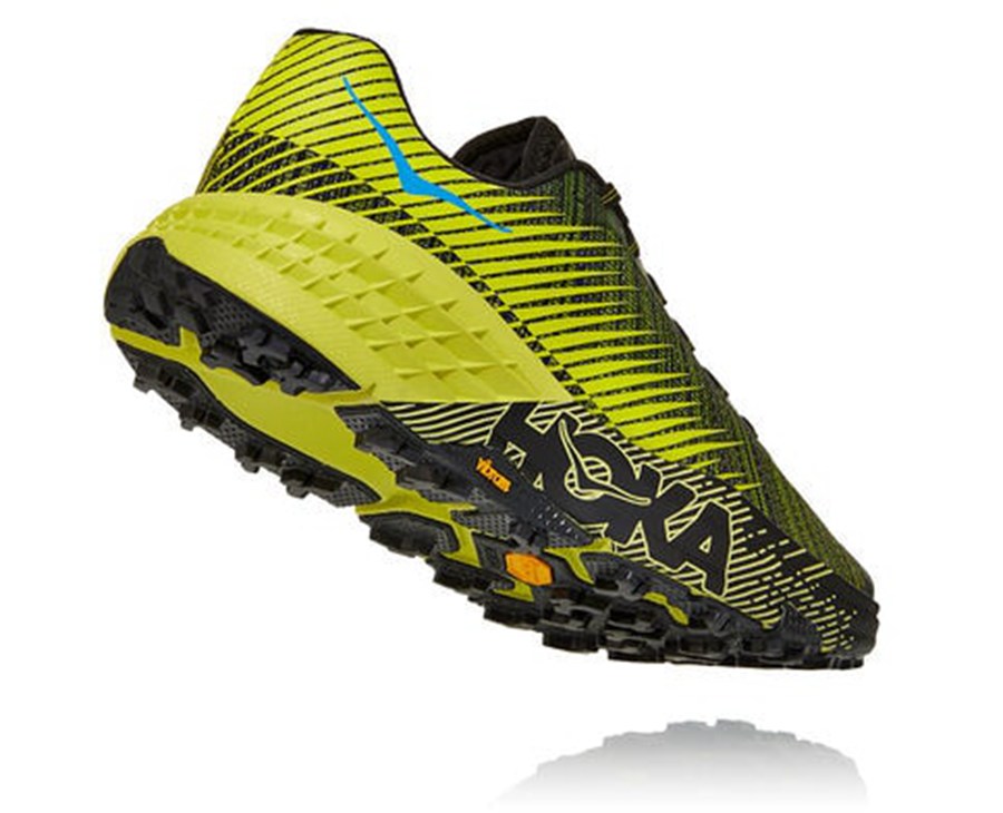 Chaussure Trail Hoka One One Evo Speedgoat Femme - Noir/Vert - LDC-751943